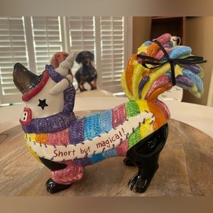 Blue Sky Unicorn Dachshund Short But Magical NWT adorable!